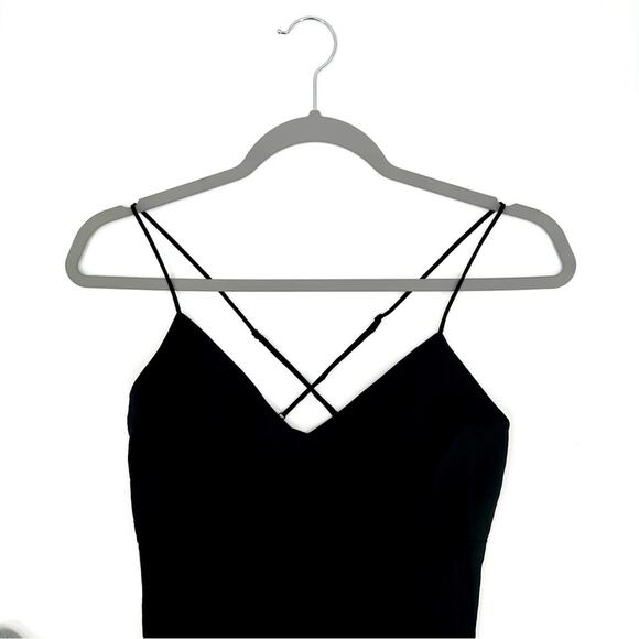 Madewell The Layton Midi Slip Dress in true black Size 0 - Picture 4 of 10